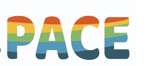 parola "pace", scritta con i colori dell'arcobaleno