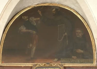 San Francesco libera un indemoniato - opera attribuita a Giovanni Specchietti (1647)