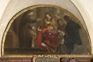 San Francesco perdona l'Imperatore - opera attribuita a Daniel Van Den Dyck (1647)