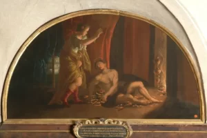 San Francesco tentato - opera attribuita a Daniel Van Den Dyck (1647)