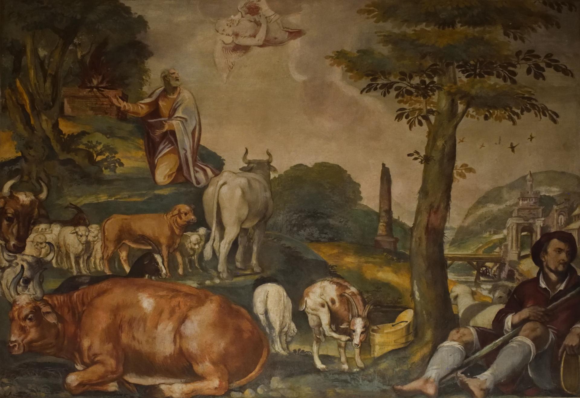 Dipinto "Gioacchino tra i pastori" nella Sala della Carità