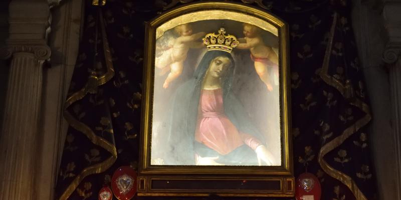 Madonna della Salute - dipinto attribuito al pittore Apollodoro - Chiesa di San Francesco a Padova