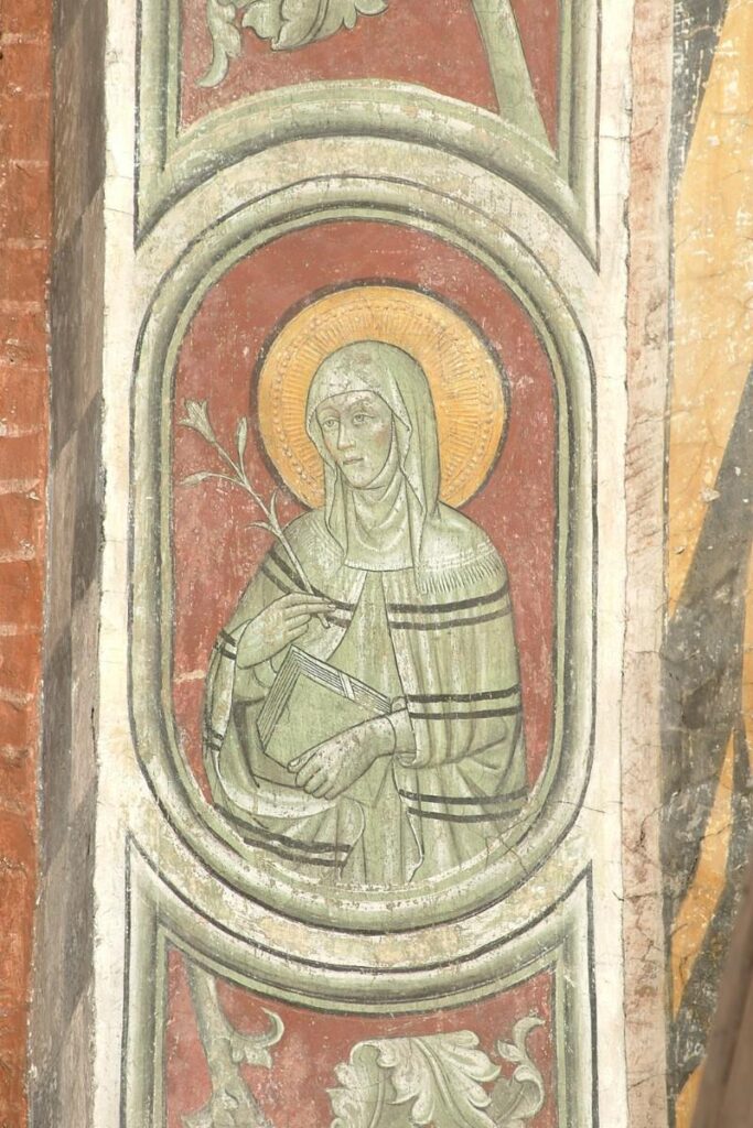 Beata Elena Enselmini (affresco - 1450 - 1474) - Ambito Veneto