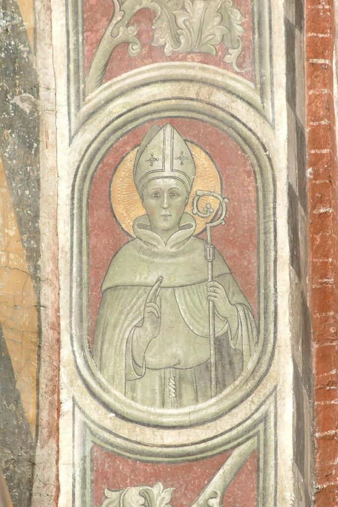San Ludovico di Tolosa (affresco - 1450 - 1474) - Ambito Veneto