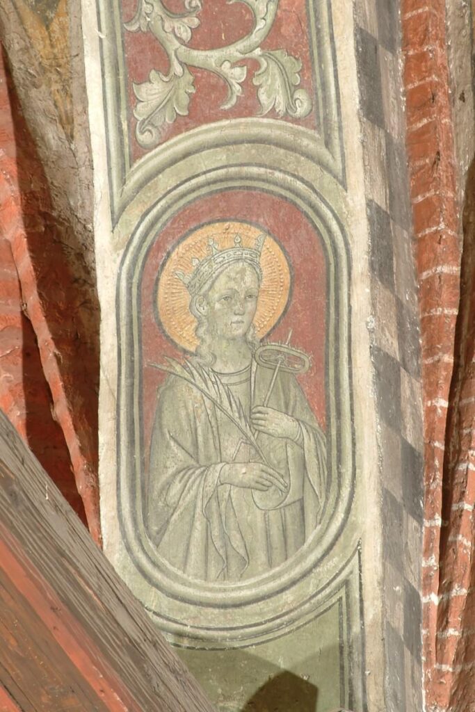 Santa Caterina d Alessandria (affresco - 1450 - 1474) - Ambito Veneto