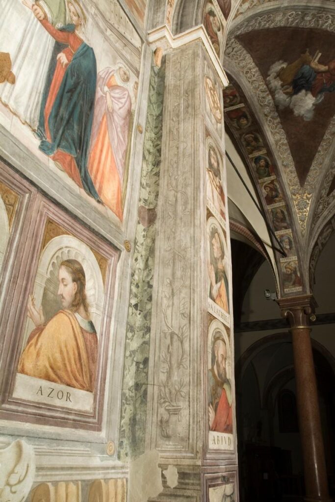 Affresco con l'Albero di Iesse - (1523 - 1526) - Ambito padovano - lato destro della cappella dell'Immacolata
