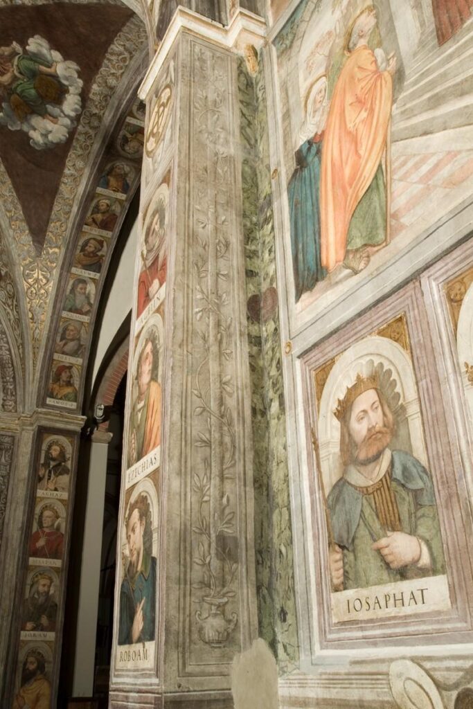 Affresco con l'Albero di Iesse - (1523 - 1526) - Ambito padovano - lato sinistro della cappella dell'Immacolata