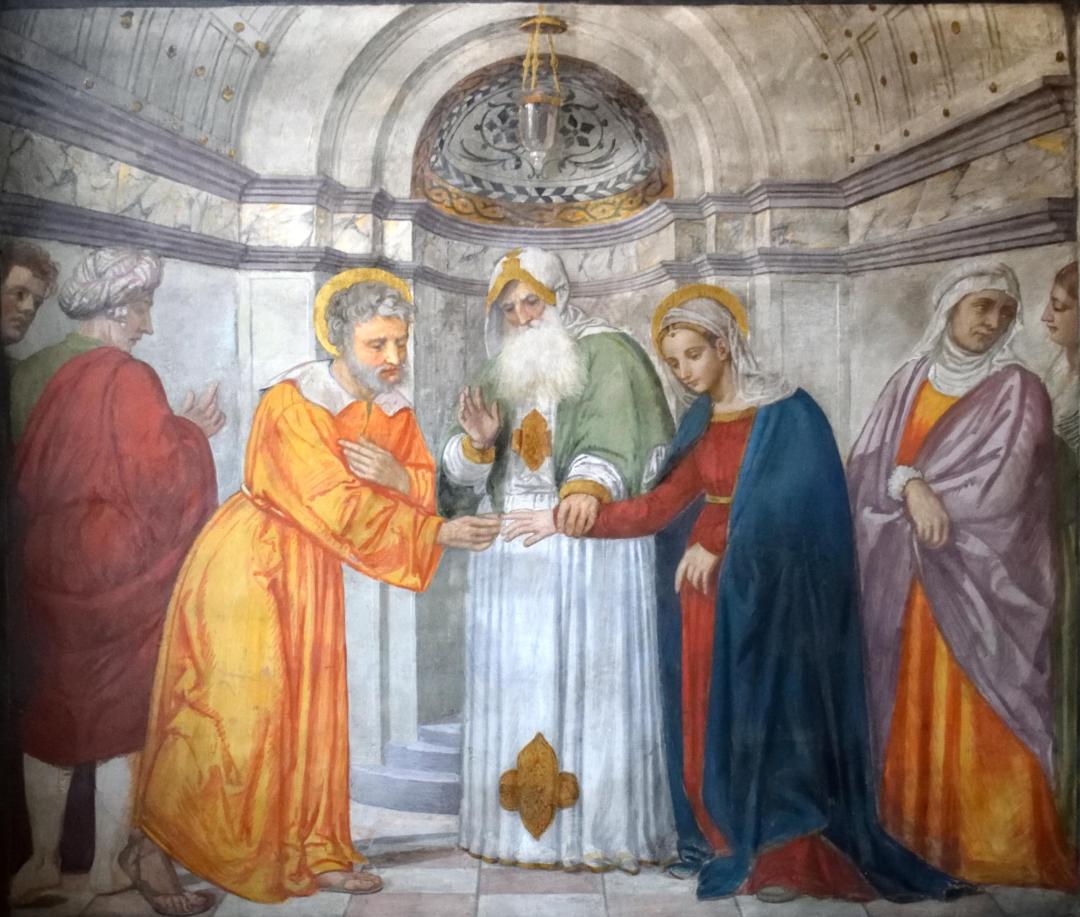Lo sposalizio della Vergine (1523 - 1526) - Girolamo Tessari