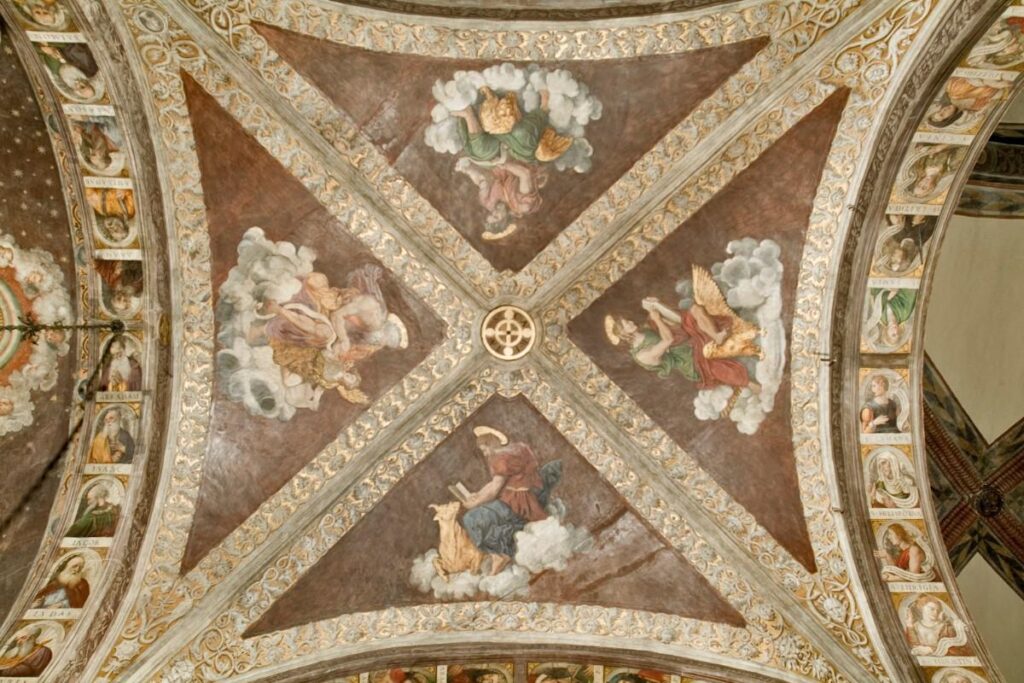 I quattro evangelisti (1525 - 1549) affresco attribuito a Domenico Campagnola