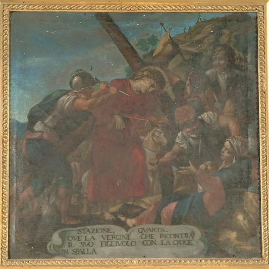 Stazione 4 Gesù Cristo incontra la Madonna (1725 - 1749) - ambito veneto