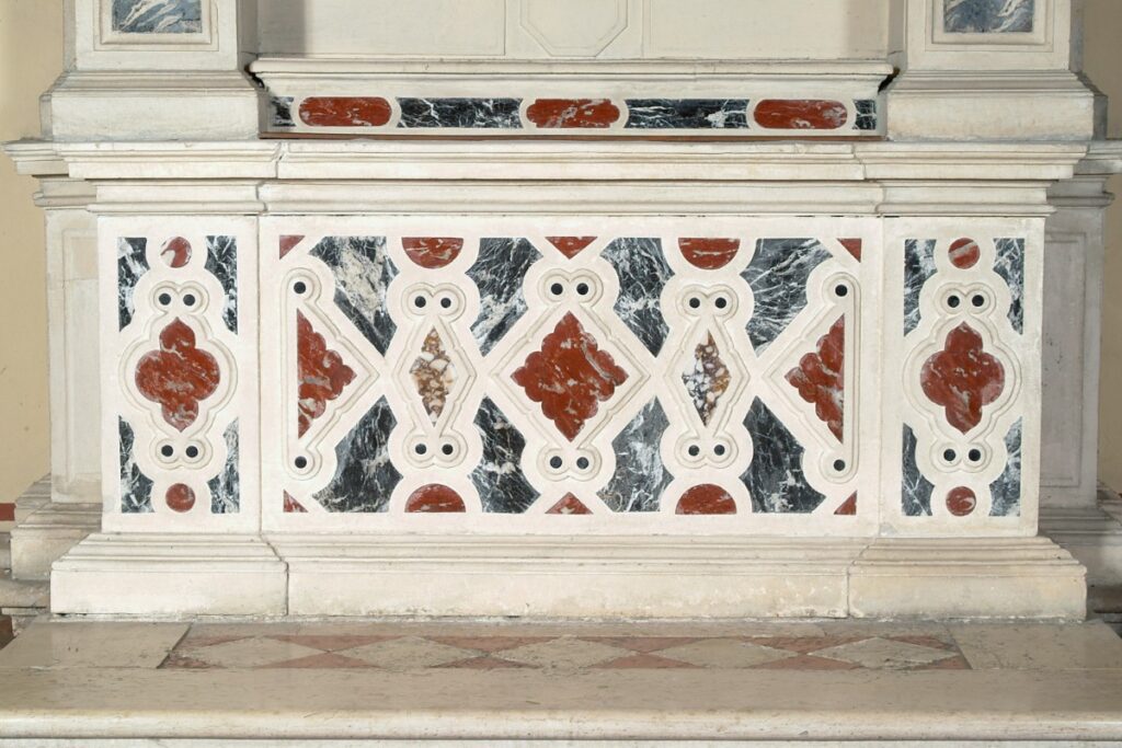 Paliotto dell'altare della Cappella del beato Bernardino da Feltre (1650 - 1674) - Bottega veneta