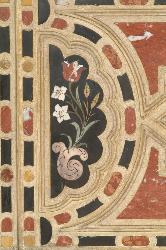 Intarsio marmoreo con fiori e spighe (1705) - Bottega veneta